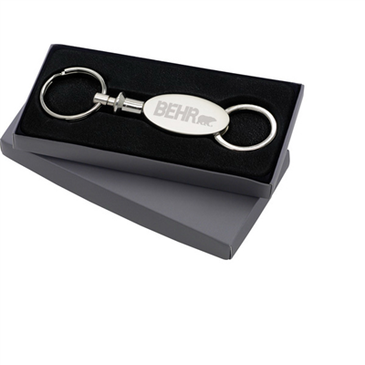 Auto Oval Valet Key Ring