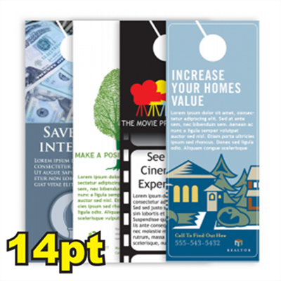 4 1/4" x 14" 14pt Door Hangers