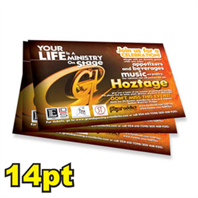 6 1/2" x 9" 14pt Matte/Dull Postcards