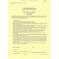 Auto Georgia Lemon Law Form