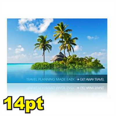 4 1/4" x 5 1/2" 14pt Matte/Dull Postcards