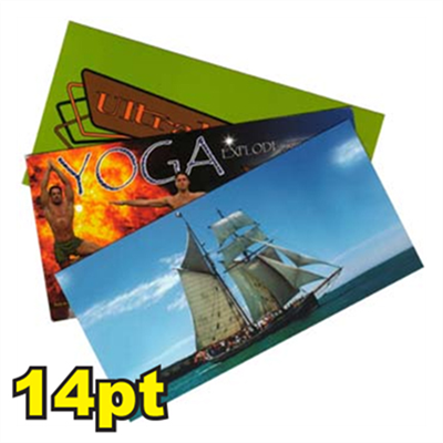 4 1/2" x 12" 14pt Postcards