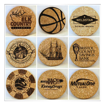 Laser Engraved Cork Coaster
