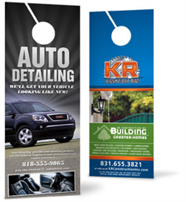 4 1/4" x 14" 14pt Matte/Dull Door Hangers