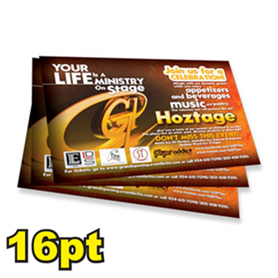 6 1/2" x 9" 16pt Postcards