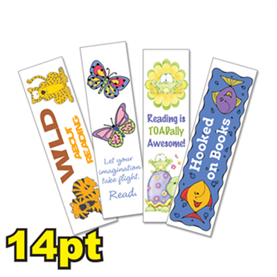 14pt Bookmarks 3 1/2" x 8 1/2"