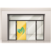 Storefront Single Door Vinyl