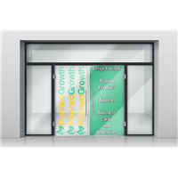 Storefront Whole Door Reflective Vinyl