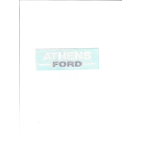 Auto Glass Sticker (White Athens)
