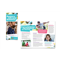 8 1/2" x 11" Brochure 100lb Text Gloss AQ