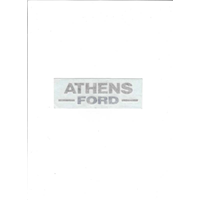 Auto Glass Sticker (Black Athens)